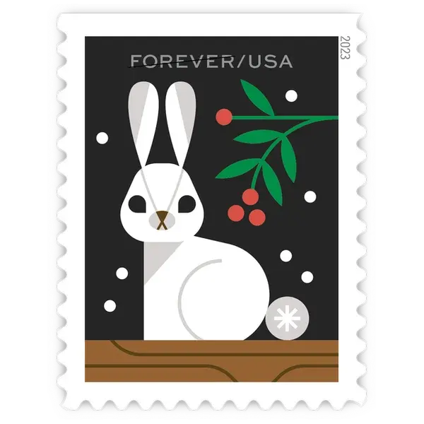 Winter Woodland Animals Forever Stamp 2023 - Image 3