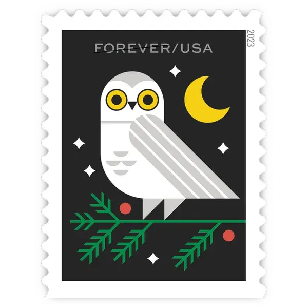Winter Woodland Animals Forever Stamp 2023 - Image 4