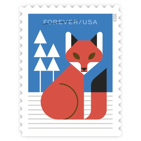 Winter Woodland Animals Forever Stamp 2023 - Image 5