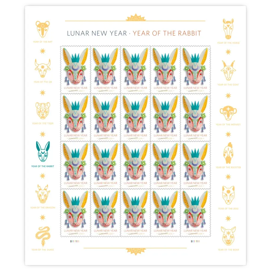 Year of the Rabbit Forever Stamp 2023 - Image 2