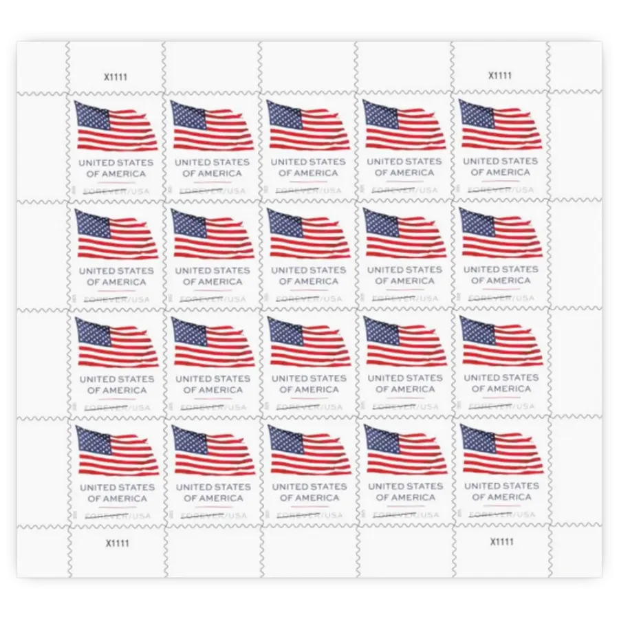 Pane: U.S. Flag 2025 Forever Stamp 2025
