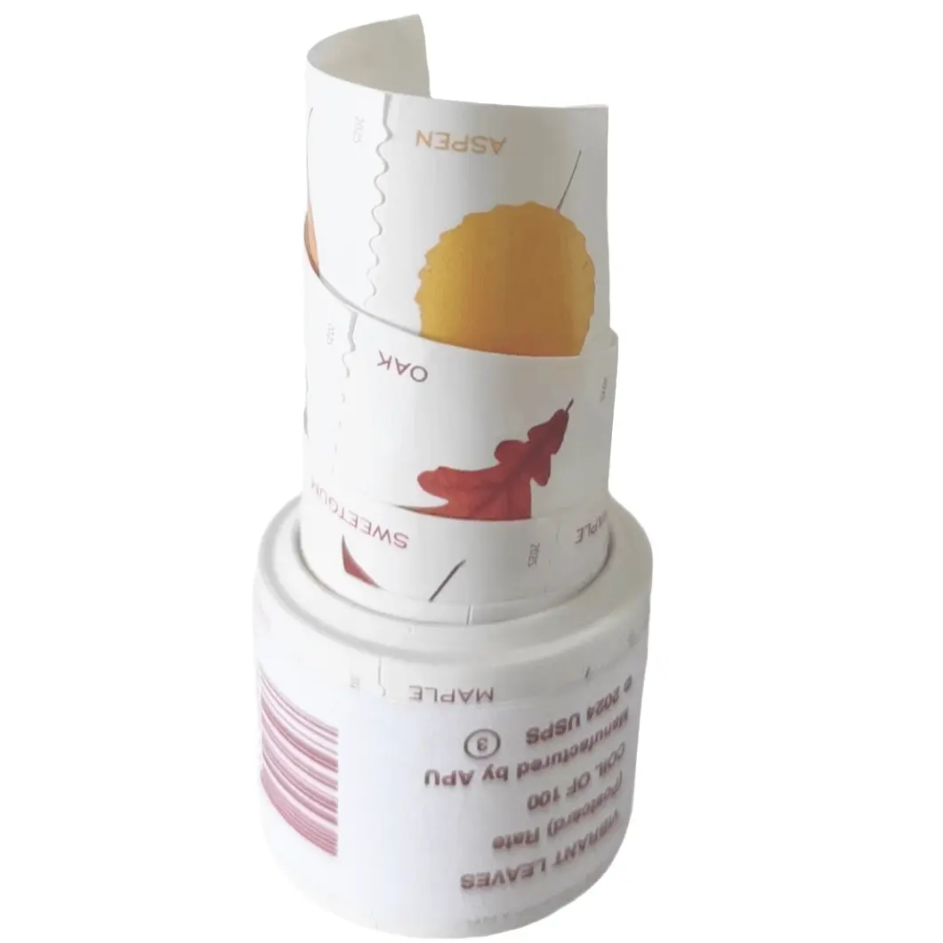 Postcard Coil: Vibrant Leaves Forever Stamp