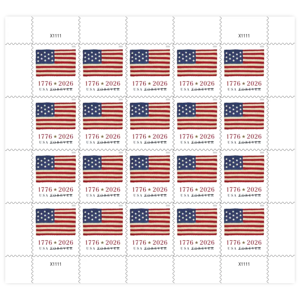 Pane: 2026 Flag Forever Stamp