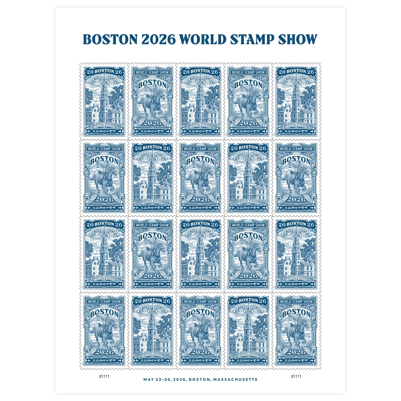 Boston 2026 World Stamp Show Forever Stamp - Image 2