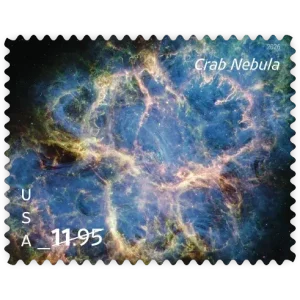 Priority Mail: Crab Nebula Forever Stamp 2026