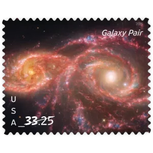 Priority Mail: Galaxy Pair Forever Stamp 2026