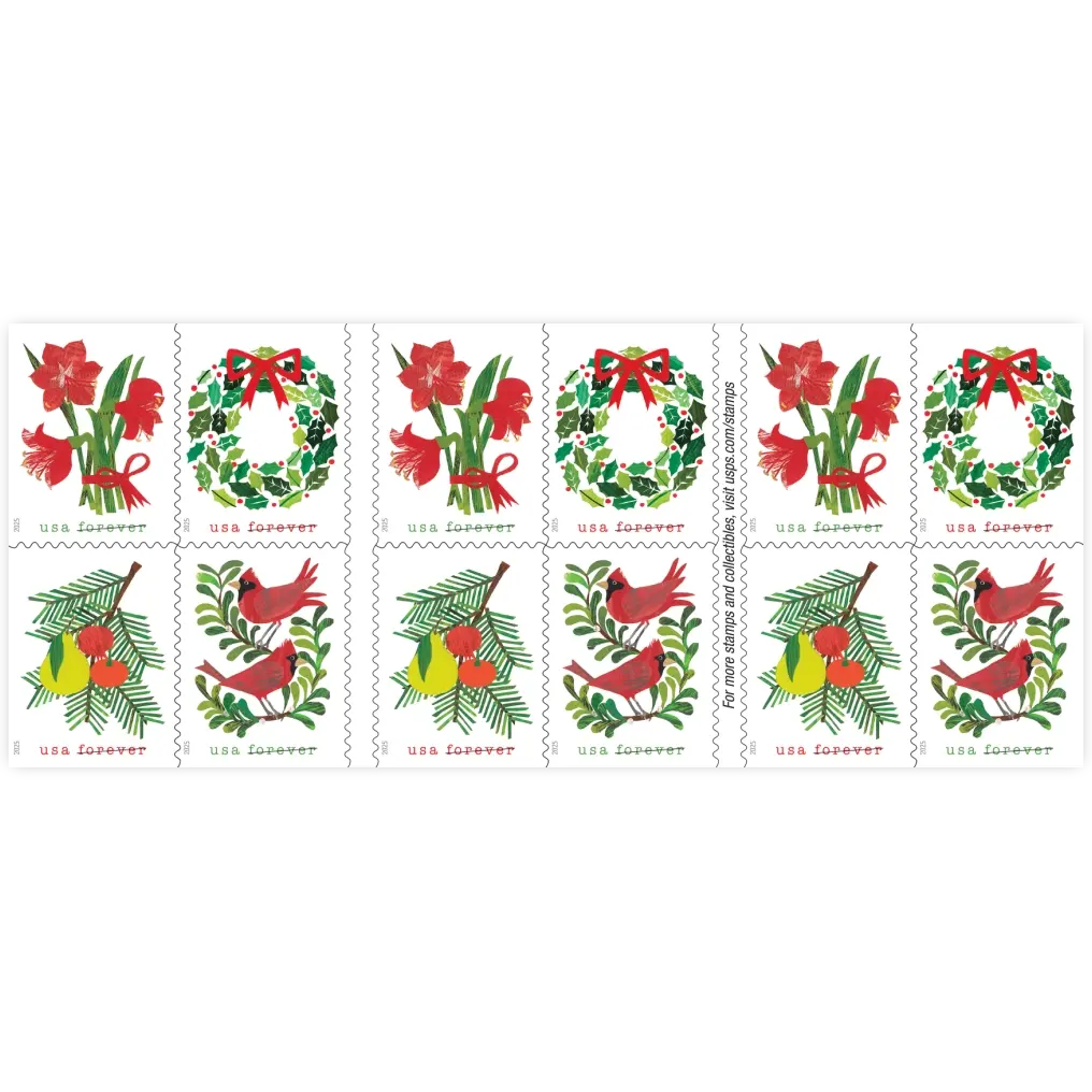 Holiday Cheer Forever Stamp 2025