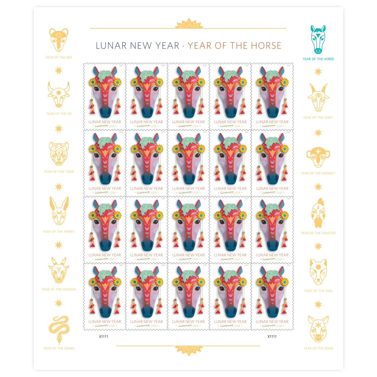 Lunar New Year • Year of the Horse Forever Stamp 2026 - Image 2