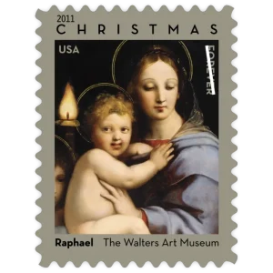 Madonna of the Candelabra by Raphael Forever Stamp 2021