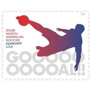 North American Soccer Forever Stamp 2026
