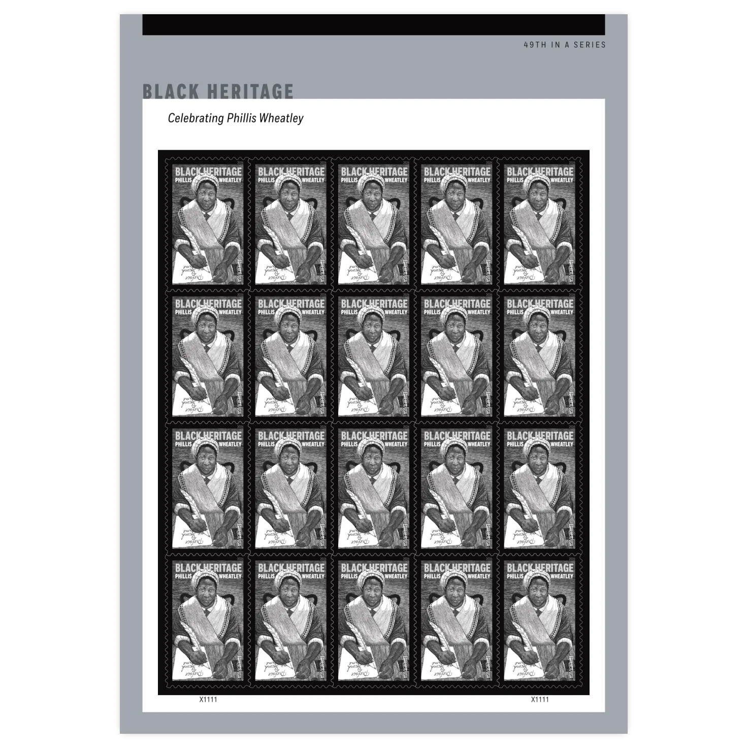 Phillis Wheatley Forever Stamp 2026 - Image 2