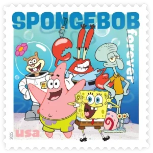 SpongeBob SquarePants Forever Stamp 2025