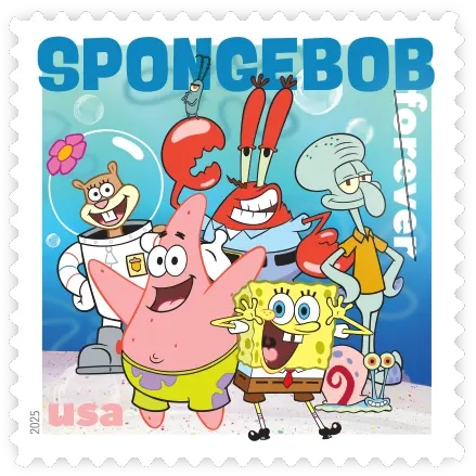 SpongeBob SquarePants Forever Stamp 2025