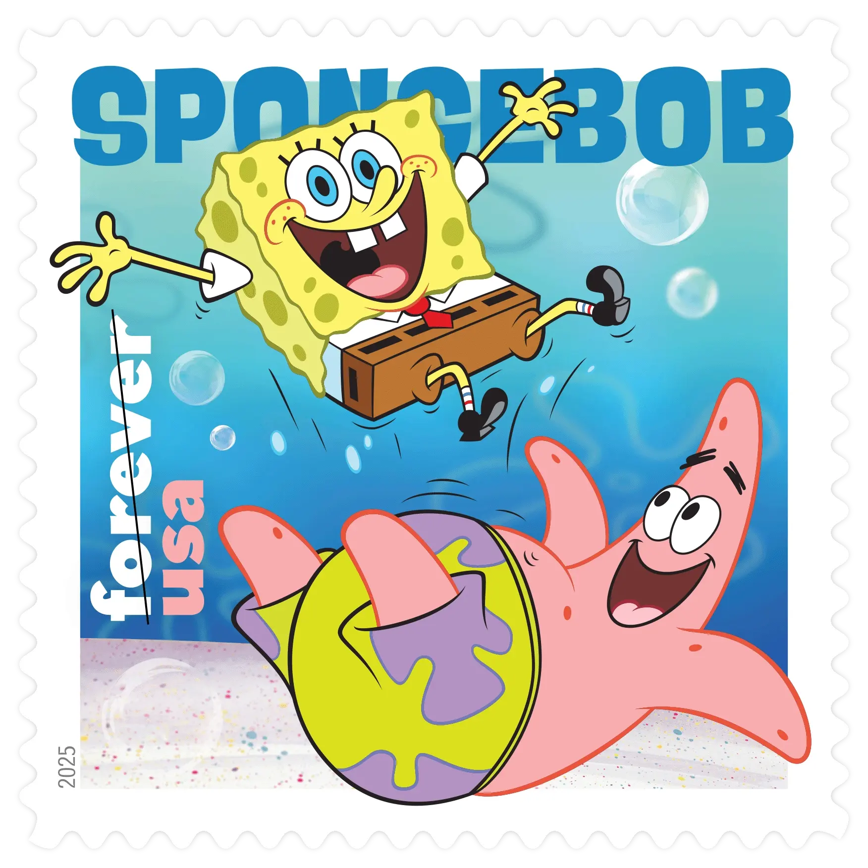 SpongeBob SquarePants Forever Stamp 2025 - Image 3