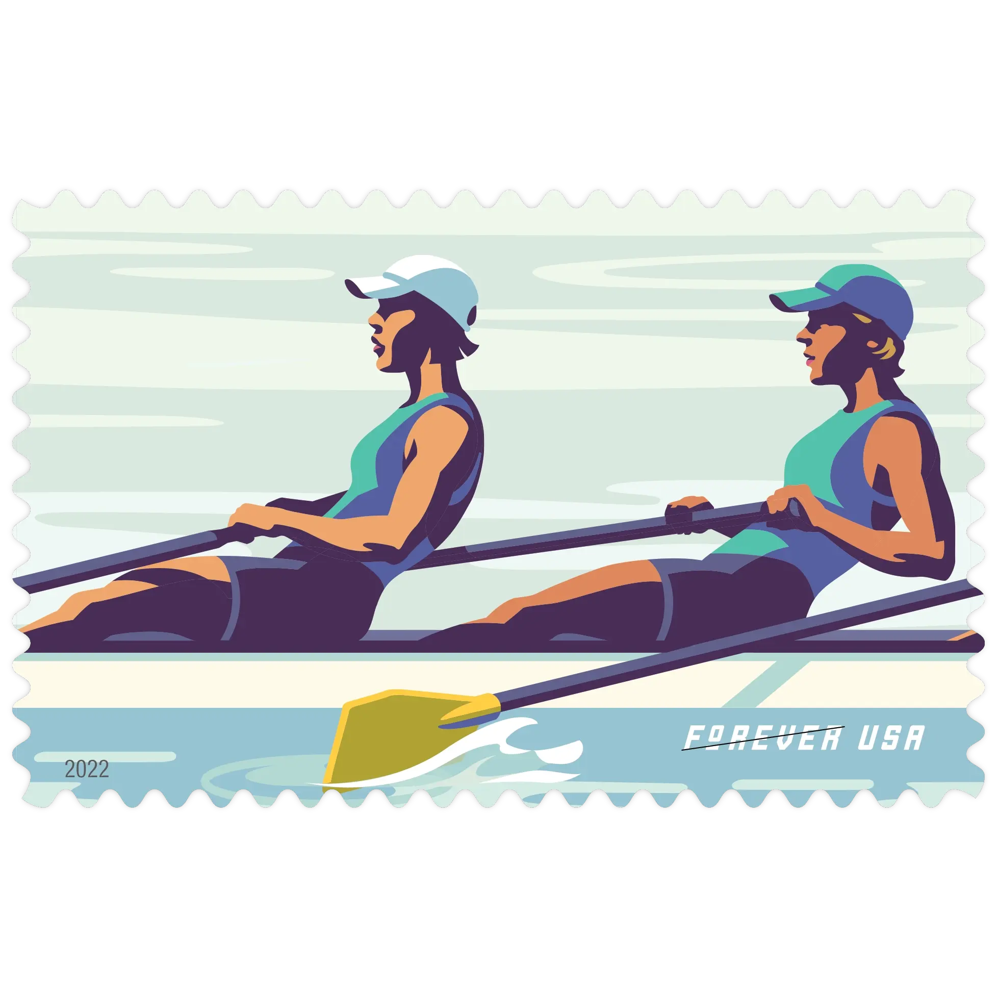 Women's Rowing Forever Stamp 2022 - Image 3