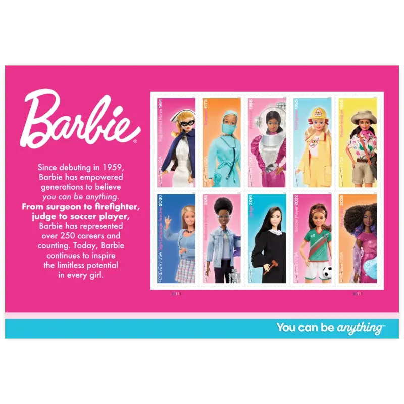 Barbie Forever Stamp 2026